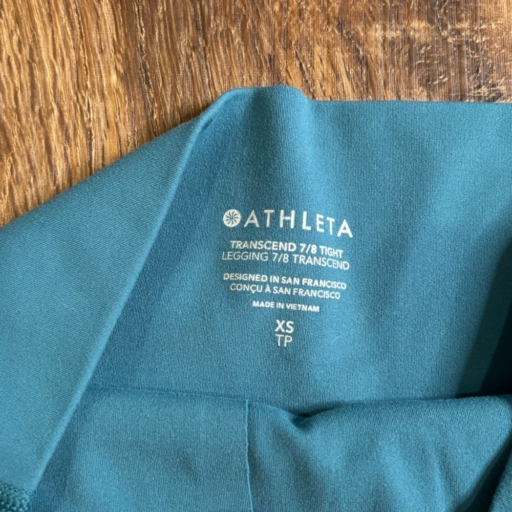 Athleta Vibrant Blue High Rise 7/8 Leggings Size XS - Picture 7 of 7